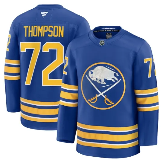 Discover Buffalo Sabres Tage Thompson #72 Fanatics Royal Home 2026 Premium NHL Jersey