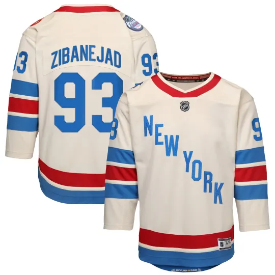 Youth Outerstuff Mika Zibanejad White New York Rangers 2026 NHL Winter Classic
