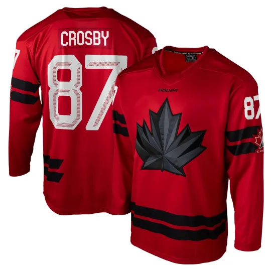 Discover Men's Bauer Hockey Sidney Crosby Red Hockey Canada 2026 Semi Pro Jersey
