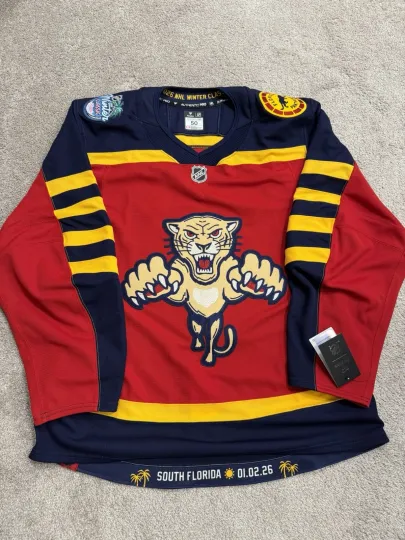 Florida Panthers 2026 Winter Classic Fanatics Authentic Pro Jersey Size 50