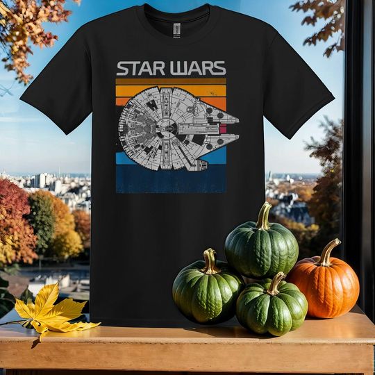 Discover Star Wars Millennium Falcon Top T-Shirt Tshirt T Shirt Hoodie Unisex Men Women Kids (S-5XL) | Gildan Top for Boys & Girls SY759