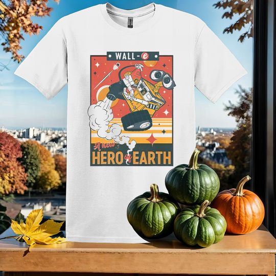 Discover Disney And Pixar's Wall E A New T-Shirt Tshirt T Shirt Hoodie Unisex Men Women Kids (S-5XL) | Gildan Top for Boys & Girls SX56