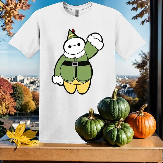 Discover Disney Baymax Christmas T-Shirt Tshirt T Shirt Hoodie Unisex Men Women Kids (S-5XL) | Gildan Top for Boys & Girls SY105