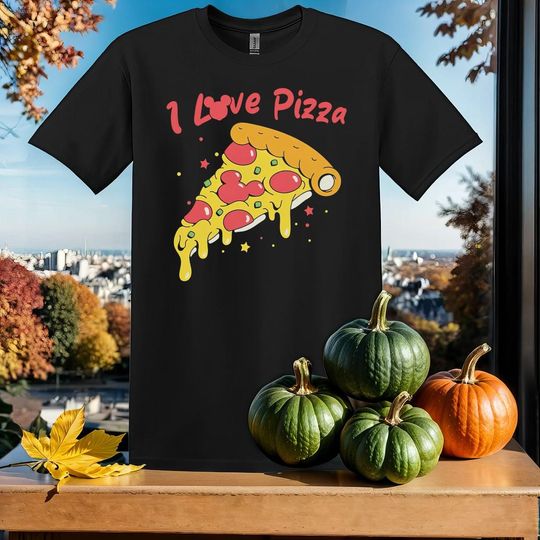 Discover I Love Pizza Shirt, Pizza Lover T-Shirt Tshirt T Shirt Hoodie Unisex Men Women Kids (S-5XL) | Gildan Top for Boys & Girls SY474