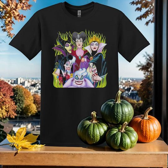 Discover disney villains group ursula cruel T-Shirt Tshirt T Shirt Hoodie Unisex Men Women Kids (S-5XL) | Gildan Top for Boys & Girls SY414