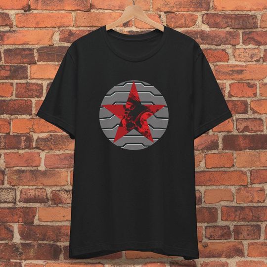 Discover Winter Soldier Cotton Tee: Trigger Words on the Back, Avengers Fan Shirt