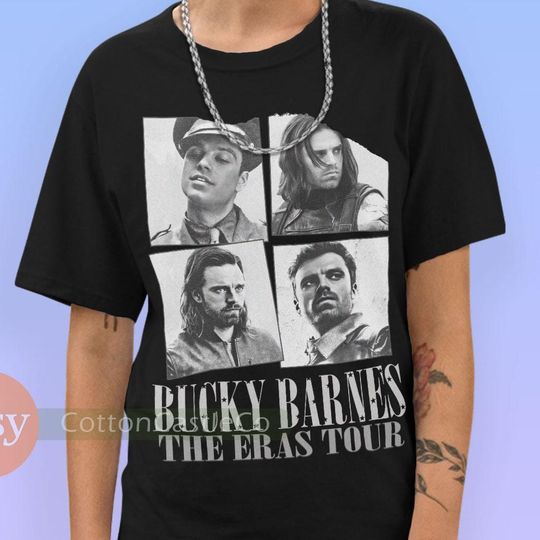 BUCKYY Bn Barnes Shirt falcon and the winter soldier Tee Tour Concert Style Bootleg Dark T-Shirt