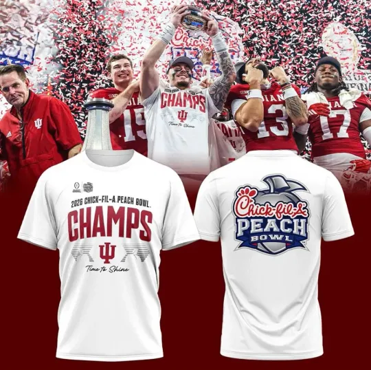 2026 Indiana Football Peach Bowl Champions Limited Edition Shirt