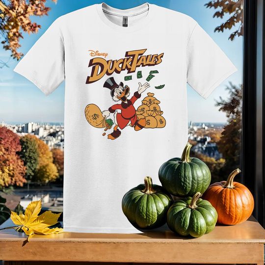 Discover Disney Ducktales Scrooge Mcduck T-Shirt Tshirt T Shirt Hoodie Unisex Men Women Kids (S-5XL) | Gildan Top for Boys & Girls SX115