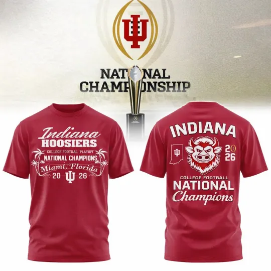 Discover Indiana Hoosiers CFP 2026 Finals National Champions Shirts