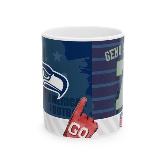 Seattle Seahawks Football Helmet Mug | Team Logo Coffee Cup