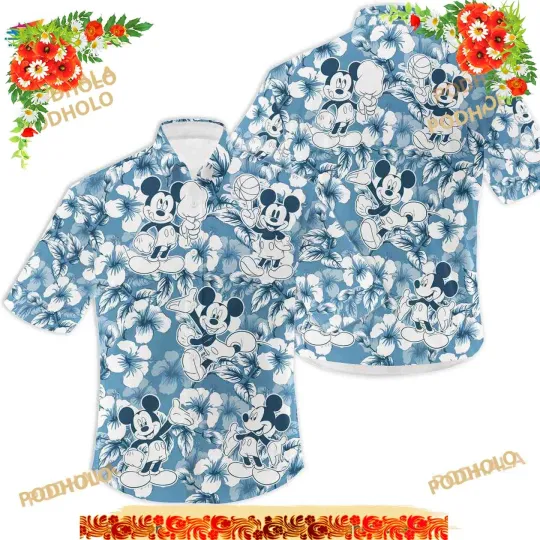 Discover Mickey Mouse Tropical Hawaiian Shirt for Men