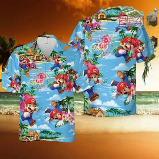 Discover Super Mario Hawaiian Shirt for Men Women