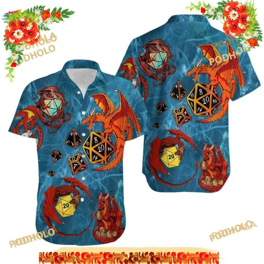 Discover d d dragons hawaiian shirt
