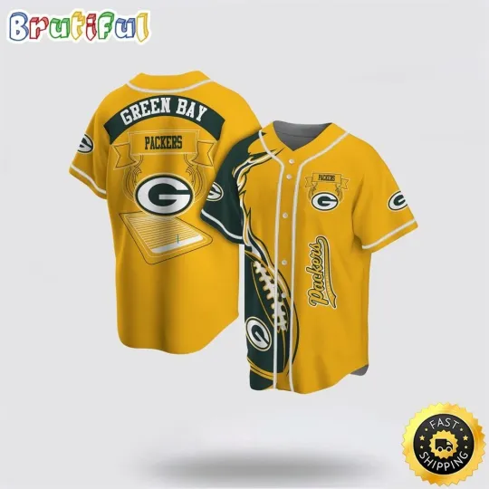 Discover Green Bay Football Team Packerss Baseball Jersey Symbol Fire Rugby Ball Football