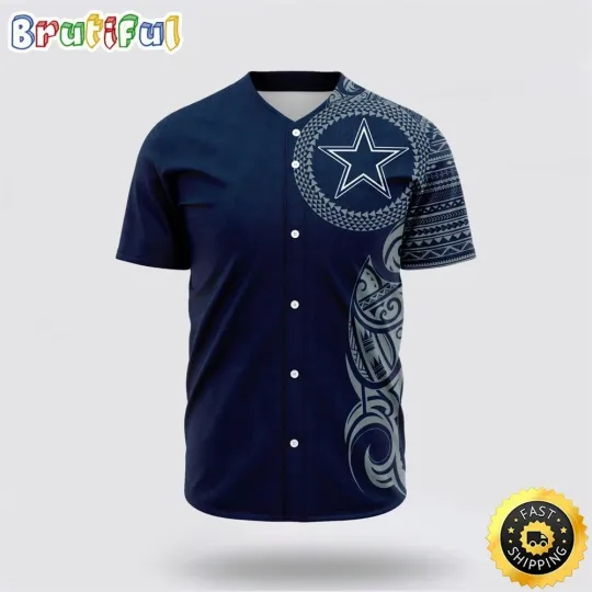Discover Dallas Football Team Cowboyss Baseball Jersey American Football Symbol Polynesia