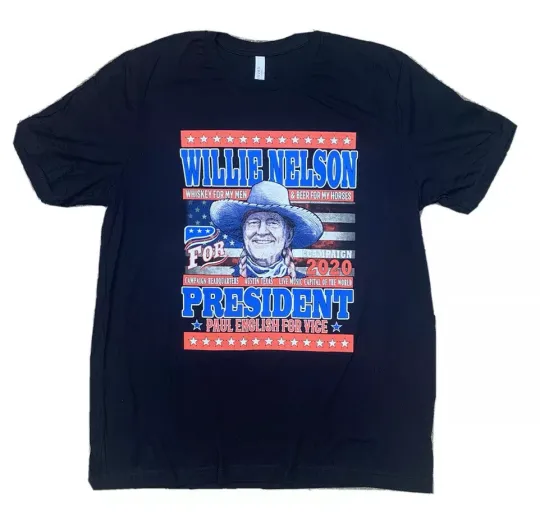 Nelson for President 2020 Paul English Men's Black T-Shirt