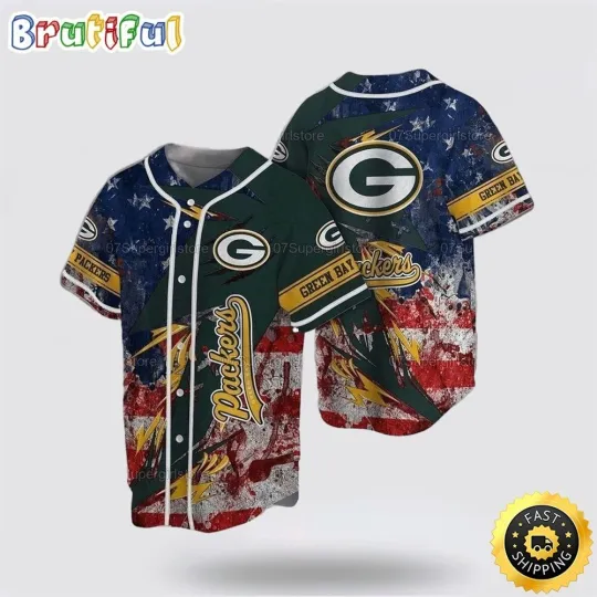 Discover Green Bay Football Team Packerss Baseball Jersey
