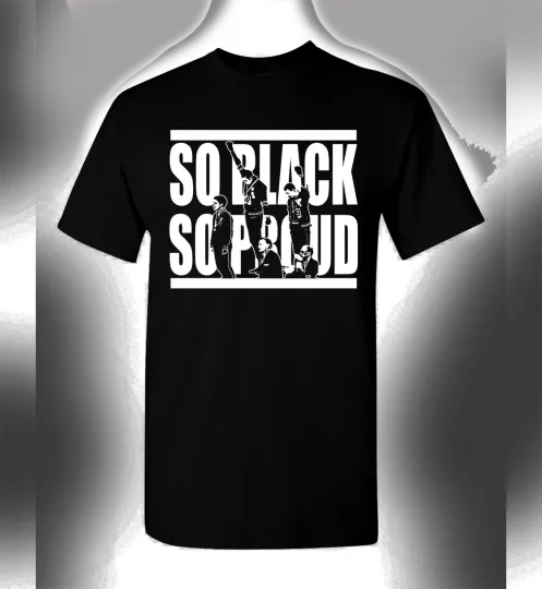 Discover So Black So Proud T-Shirt Raised Fist Salute Black History Month Black Panthers