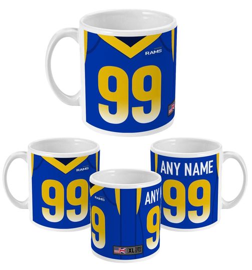Discover Los Angeles Rams 2022 Theme Personalised Jersey 11oz Mug