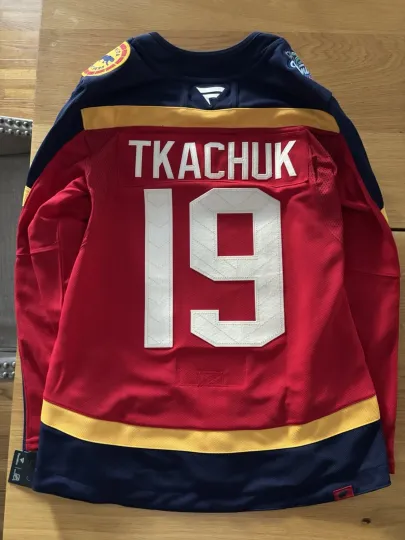 FLORIDA PANTHERS MATTHEW TKACHUK PREMIUM 2026 WINTER CLASSIC HOCKEY JERSEY SZ 42
