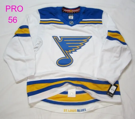 Discover size 56 St. Louis Blues Away Fanatics Authentic PRO NHL Hockey Jersey 2025  2026