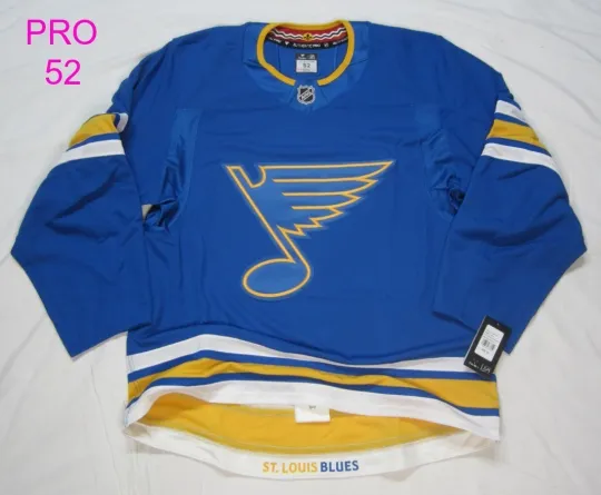 Discover size 52 St. Louis Blues Home Fanatics Authentic PRO NHL Hockey Jersey 2025  2026