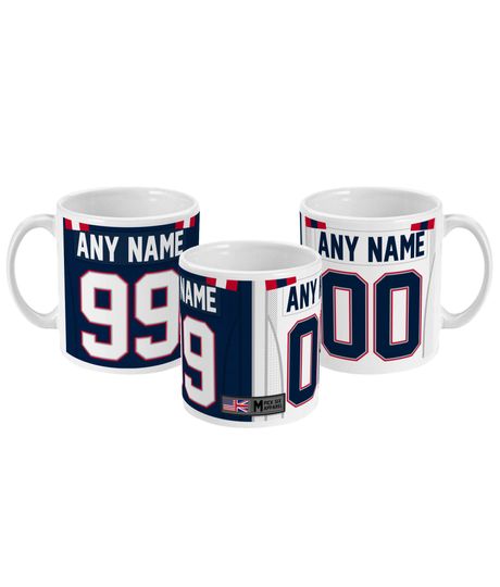 New England Patriots 2021 Theme Link Up Home Road Jersey 11oz Mug