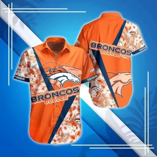 Discover Denver Football Bold Flora Hawaiian, Gift For Fans, Gift For Friends