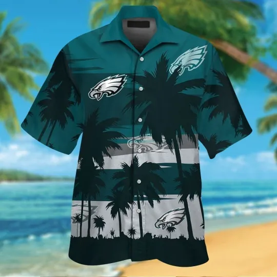 Discover Philadelphia Football football Hawaiian Shirt Sea Shorestime Aloha Shirt #1