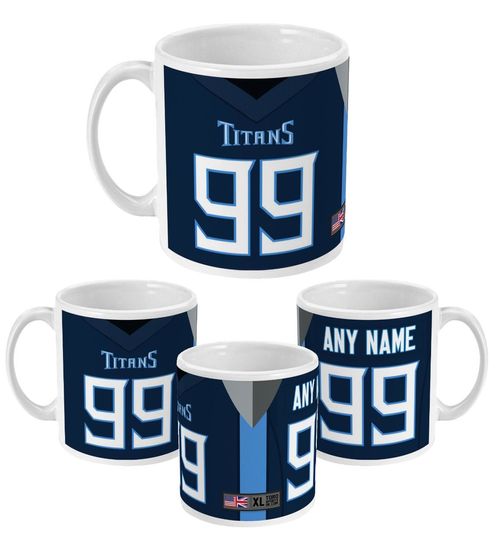 Discover Tennessee Titans 2021/22 Theme Personalised Jersey 11oz Mug