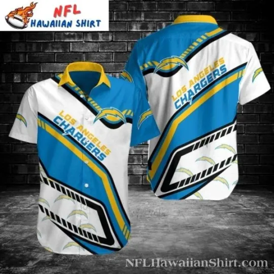 Discover Electric Charge Los Angeles Chargers Men’s Hawaiian Shirt