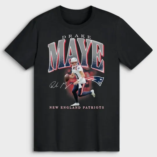 Discover Drake Maye New England 2025 Champ T-Shirt, Soccer Fan Gift
