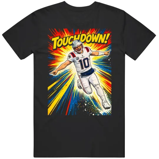 Discover Drake Maye Airplane Celebration Fan T-Shirt