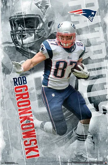Rob Gronkowski GRONK Action New England Patriots Vertical Wall Poster