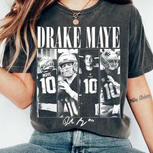 Discover Drake Maye Merch Vintage Shirt, Vintage New England Football Sweatshirt, Vintage 90's Rap Shirt,Game Day Shirt, Football Y2k Rap Tee