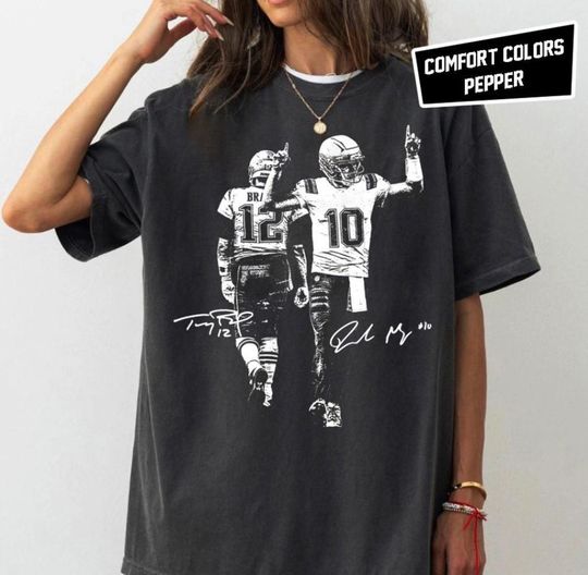 Discover Comfort Colors Drake Maye Tom Brady New England Patriots Rookie Shirt, Patriots Rookie Tee, football Quarterback Graphic