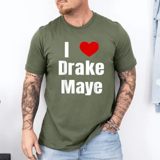 Discover I Love Drake Maye QB Football Fan T-Shirt
