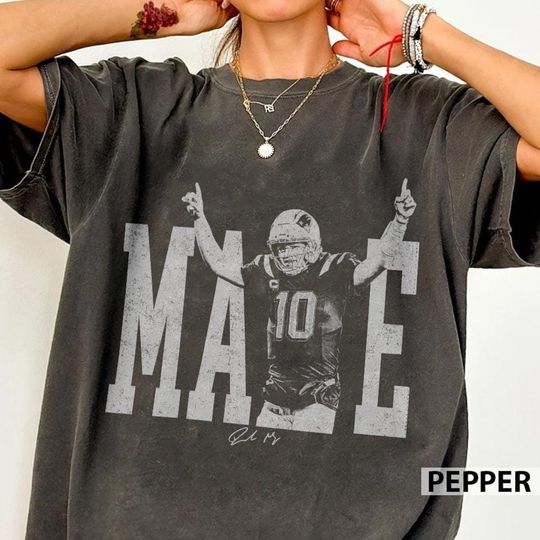 Discover Maye Football Vintage Shirt, Retro QB Graphic Comfort Colors T-Shirt