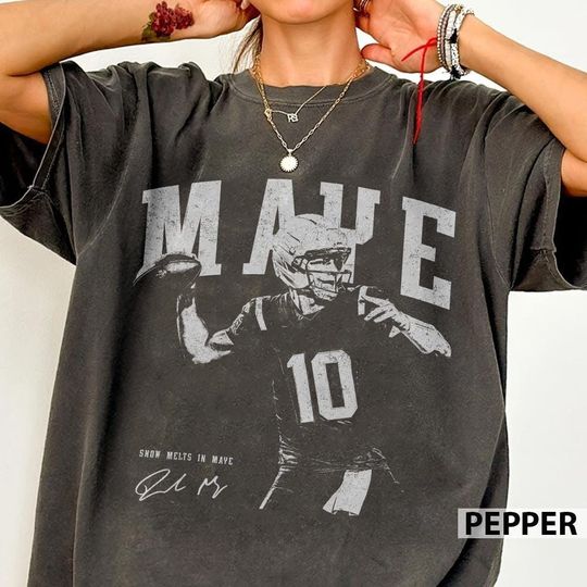 Discover Drake Maye Vintage 90s Shirt, Drake Maye Comfort Rap Tee, Game Day Shirt