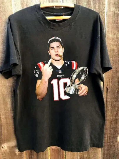 Discover Drake Maye England Patriots Championship 2026 middle finger shirt