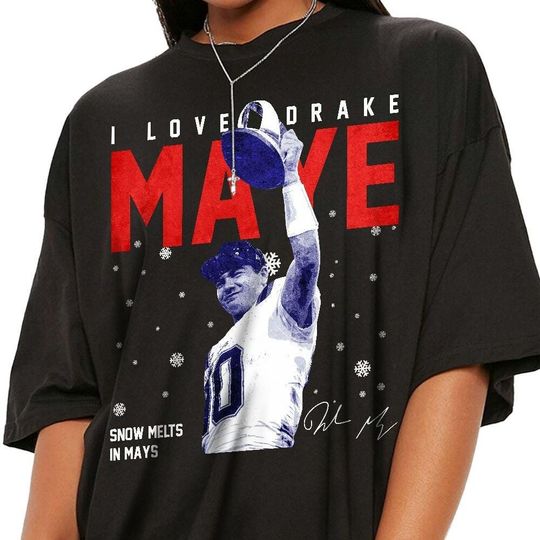 Discover New England I Love Drake Maye Vintage Shirt, Drake Maye Bootleg Tee, Drake Maye Retro 90s Shirt