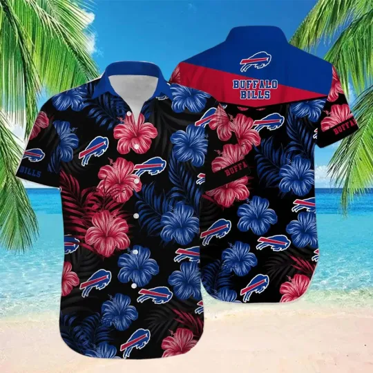 Discover Buffalo Football Hibiscus Night Hawaiian, Gift For Friends