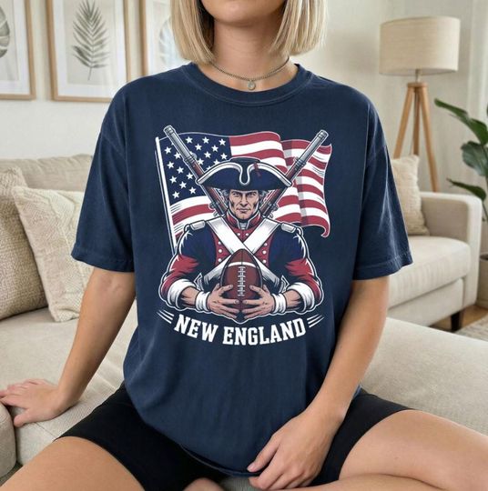 Discover New England Football Retro 90s Shirt, Football Game Day T-Shirt