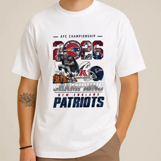Discover New England Patriots 2026 AFC Champions T-Shirt