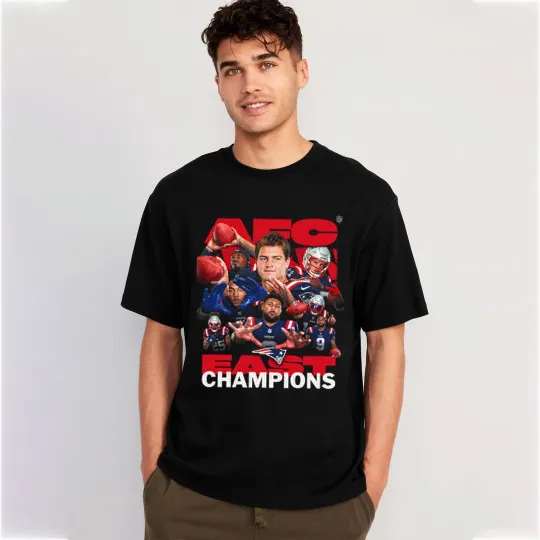 Discover New England Patriots Champions 2025 AFC East Unisex T-Shirt