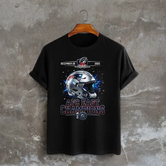 Discover New England Patriots Champions 2025 AFC East Championship Tshirt