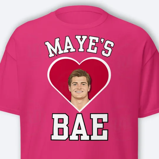 Discover Drake Maye Shirt Maye’s Bae TShirt Patriots Valentines Day New England Unisex T