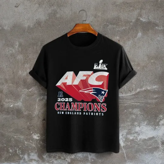 Discover 2025 AFC Champions New England Patriots Tshirt