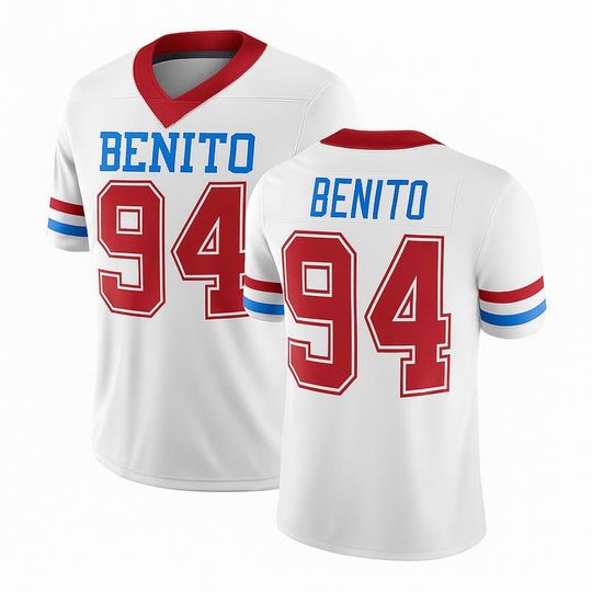 Discover Puerto Rico Team Benito #94 Football Jersey, Mesh Sports Shirt, Fan Apparel
